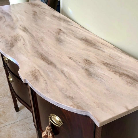 Стол матовый из искусственного камня D-501 Elegant Marble